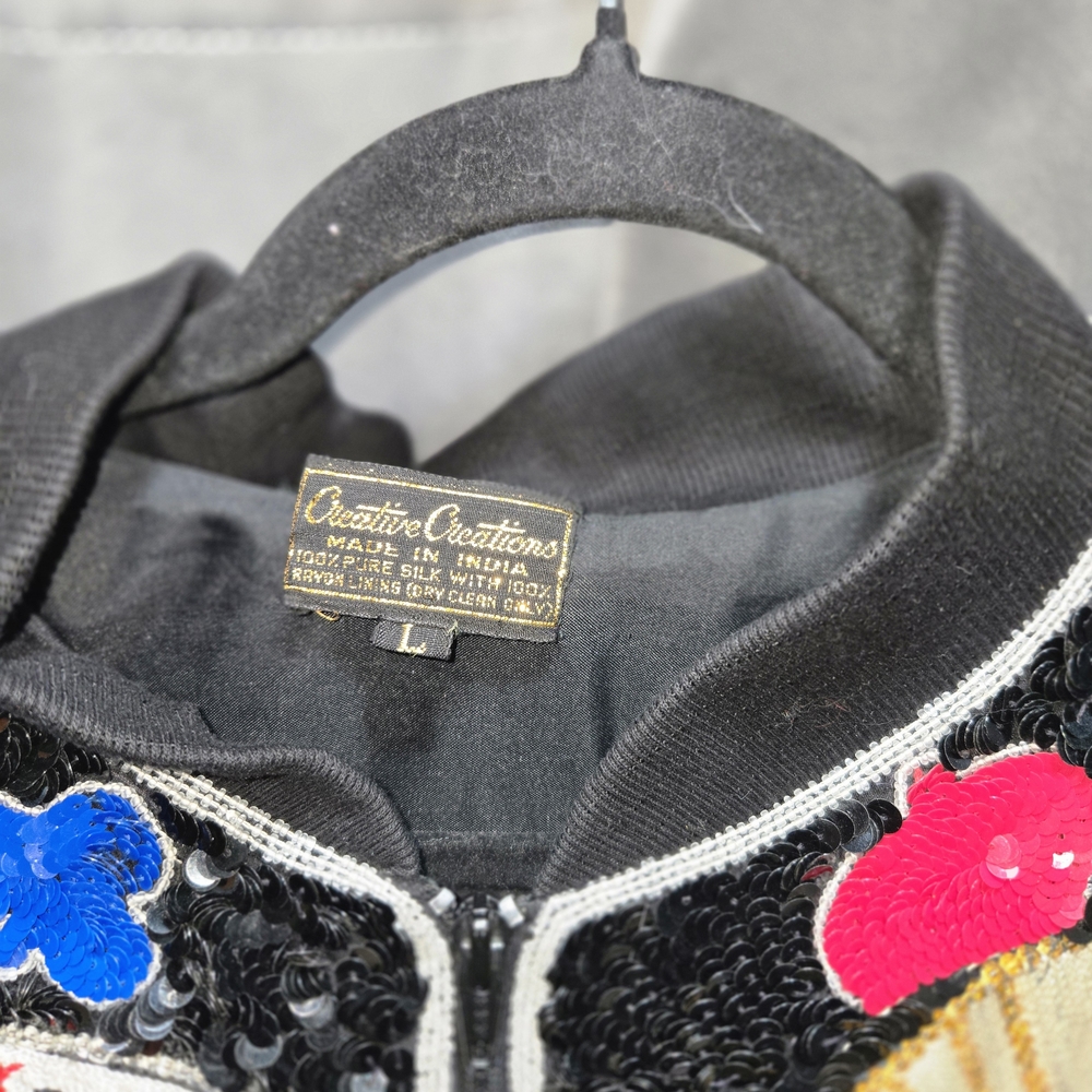 Creative Recreation Black Sequin Jacket - image 5